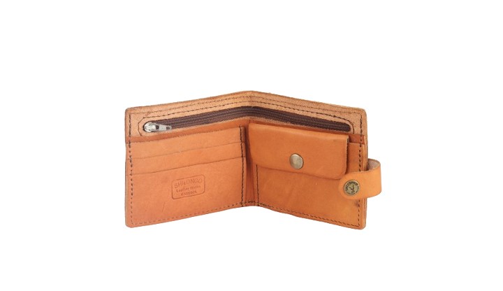 Zip wallet brown